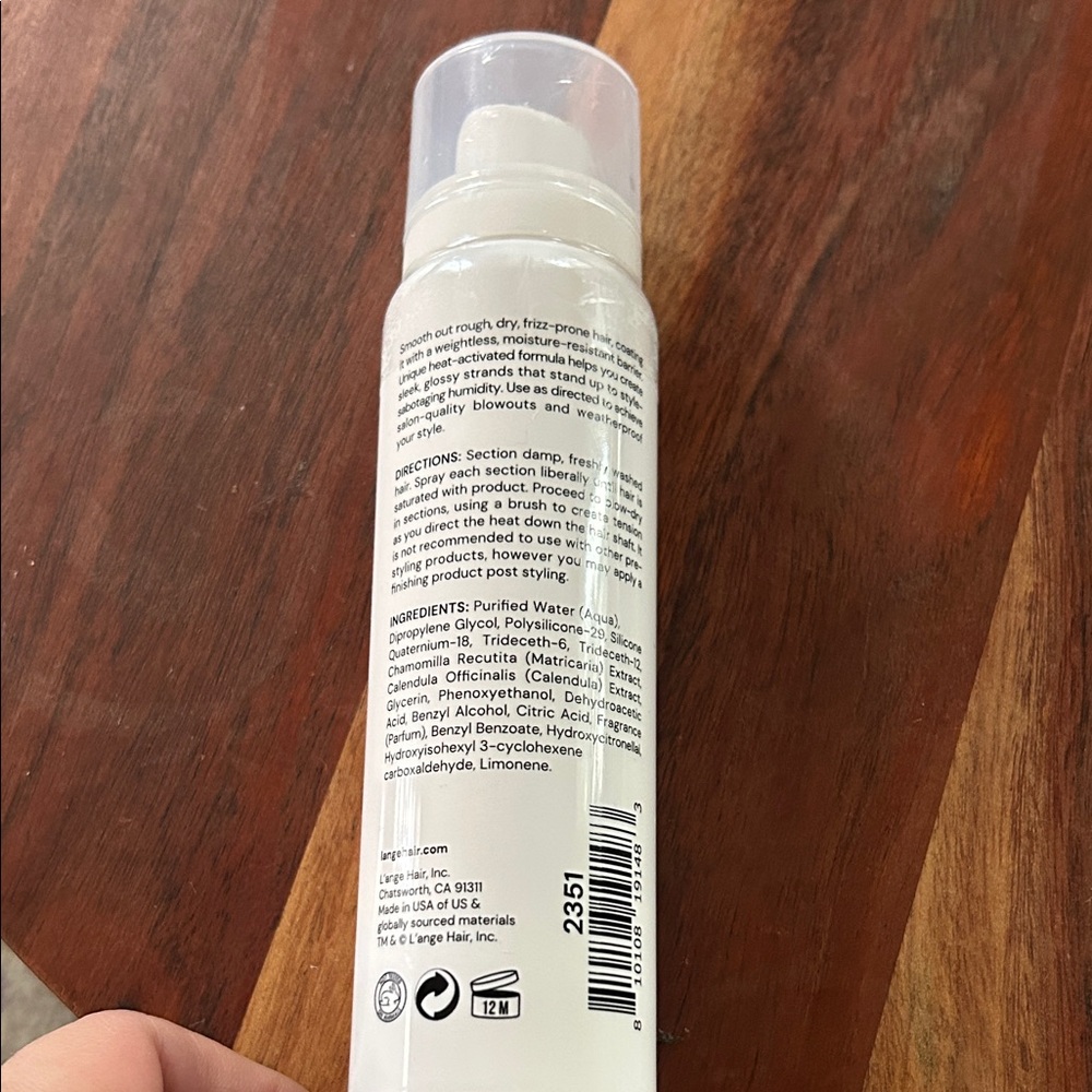 Lange Glass Hair Thermal Blowout Primer - 5 oz - Picture 2 of 3